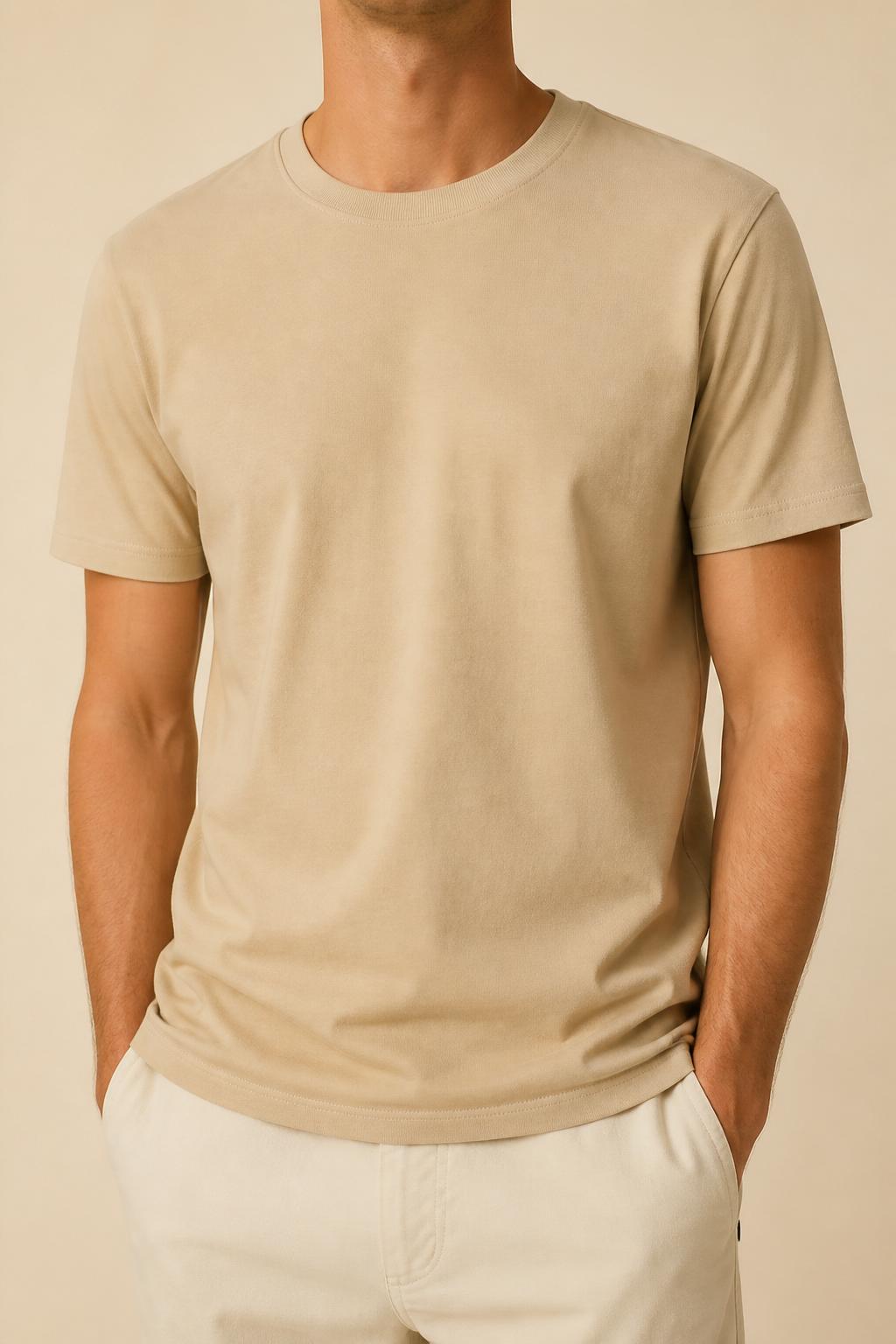 Sand plain tee